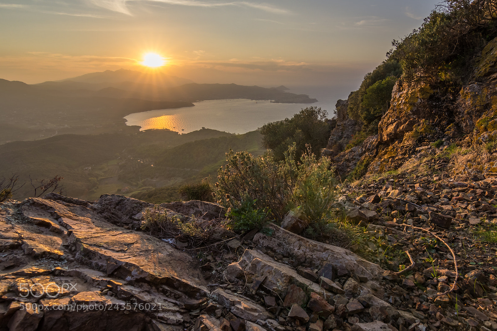 Canon EOS 60D sample photo. Sunset over portoferraio bay photography