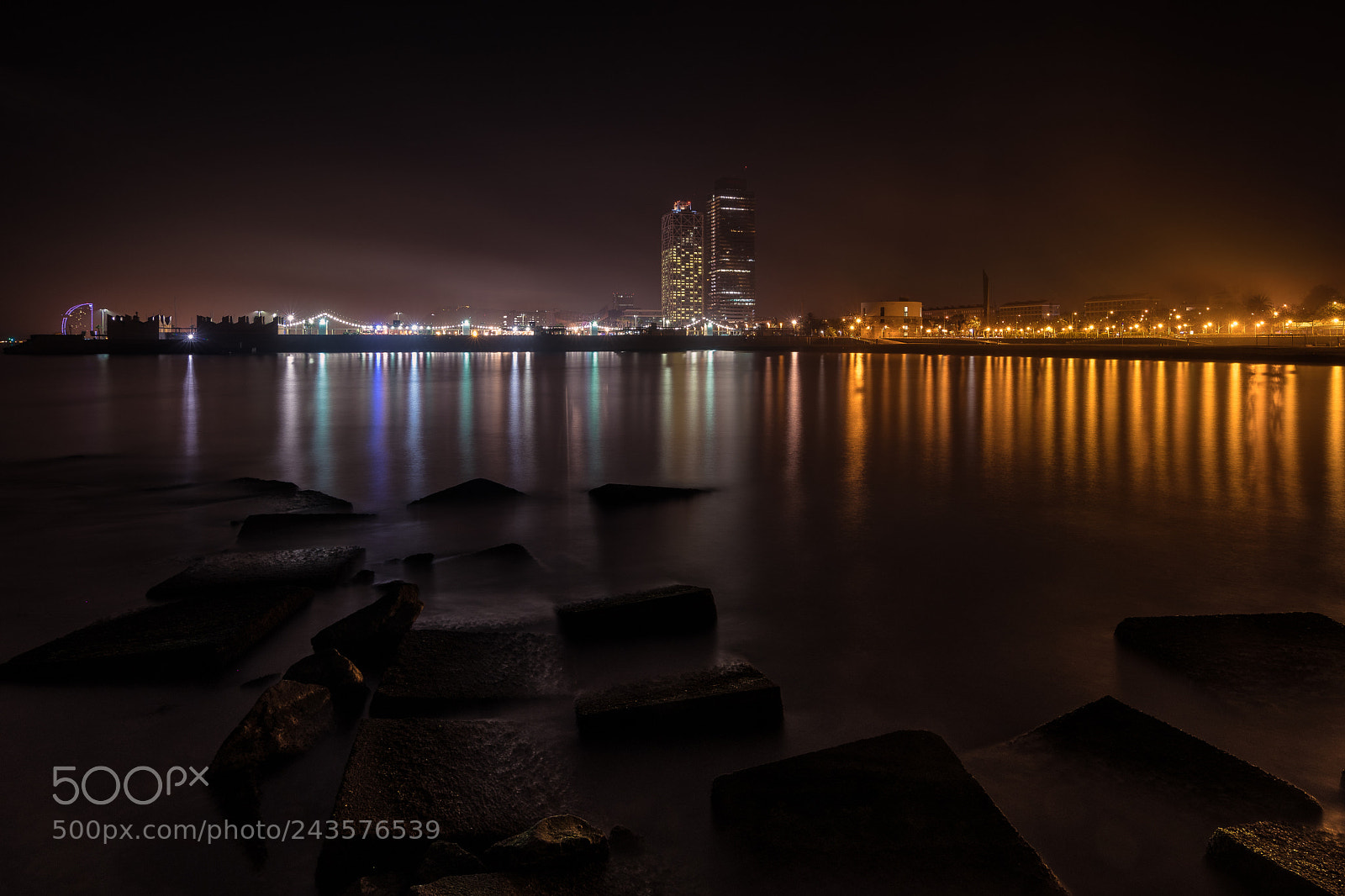 Nikon D500 sample photo. Barcelona night cityscape photography