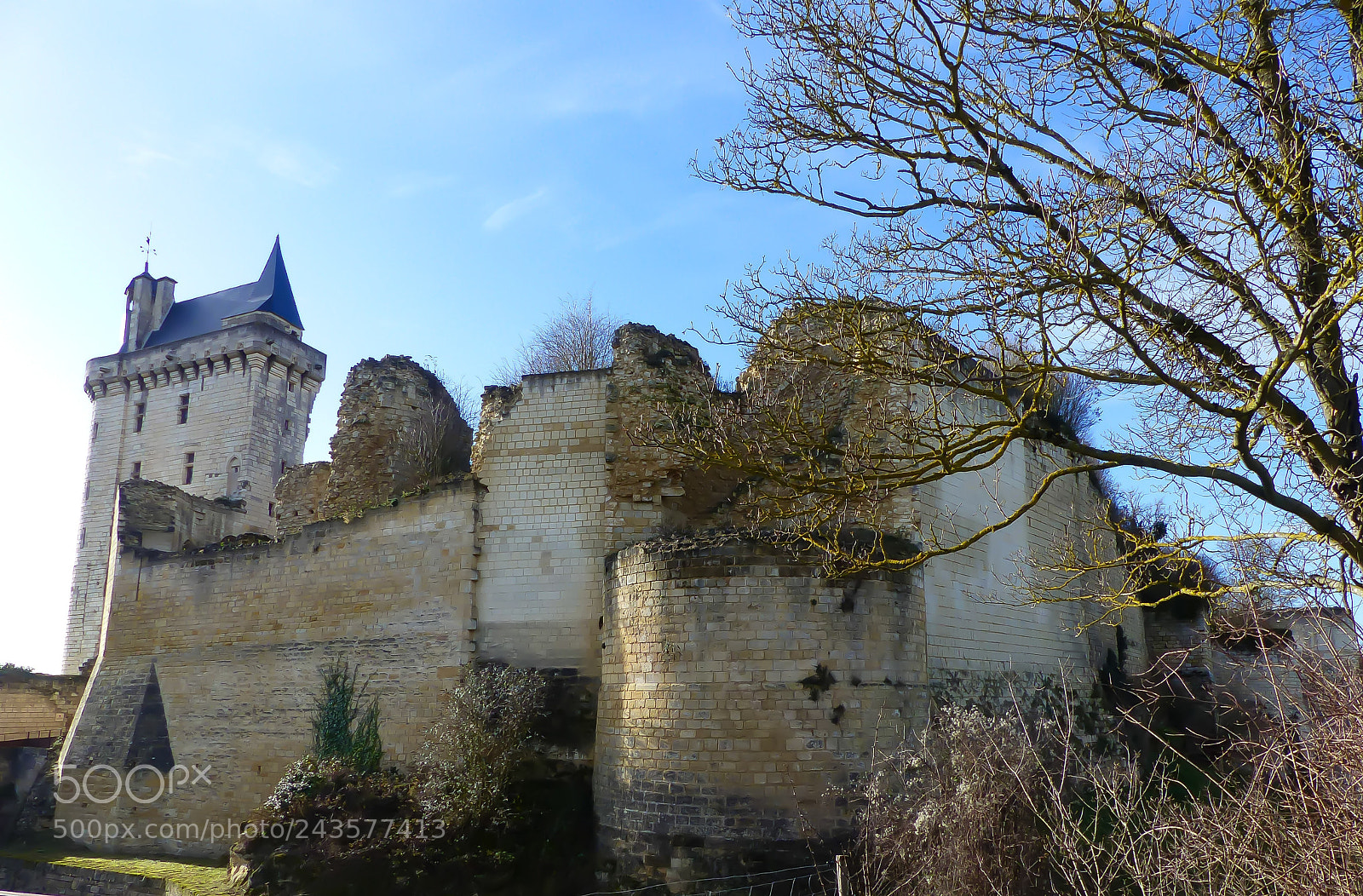 Panasonic Lumix DMC-FZ200 sample photo. Forteresse de chinon photography
