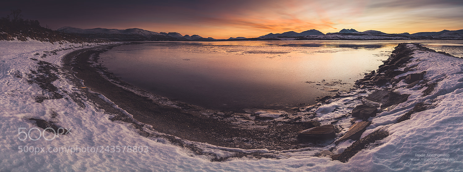 Sony a7 II sample photo. Arctic sunset photography