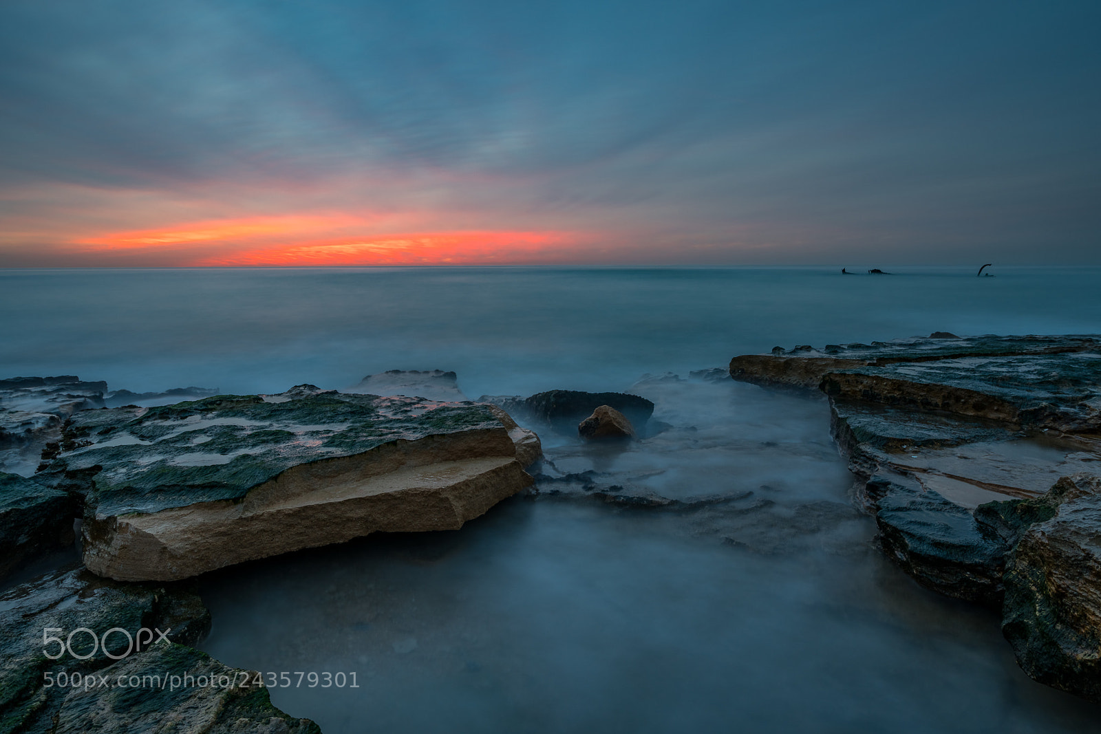 Sony a7R II sample photo. Fire at blue hour photography