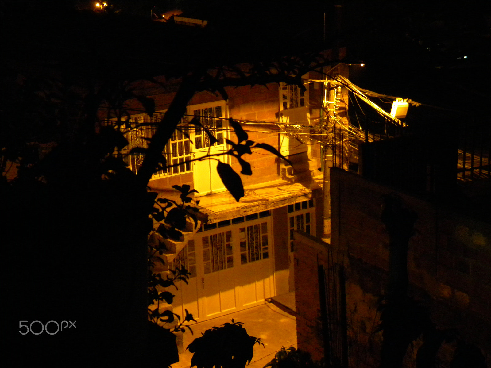 Nikon Coolpix L100 sample photo. Fachada nocturna photography