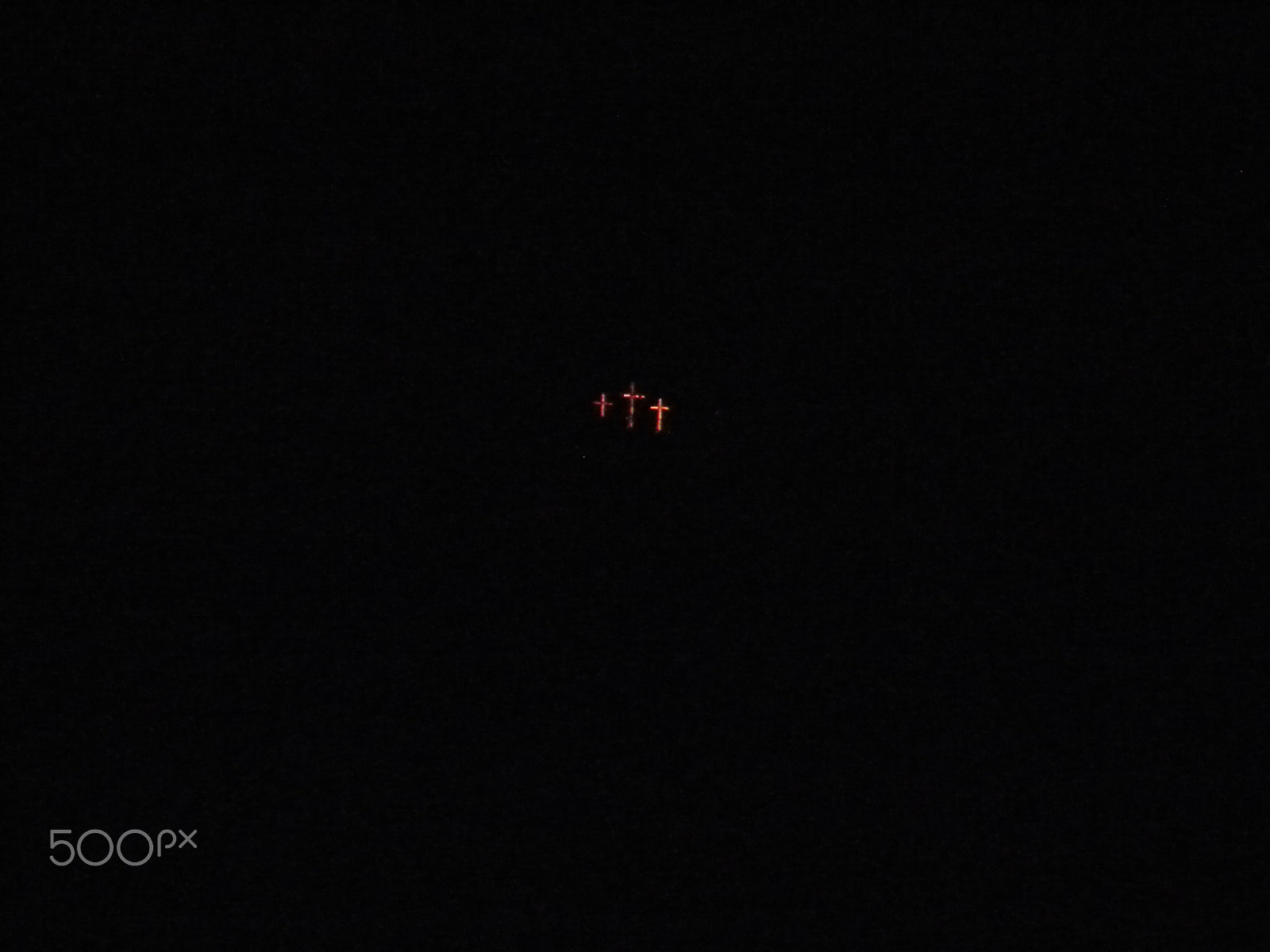 Nikon Coolpix L100 sample photo. Tres cruces cerro nocturno photography