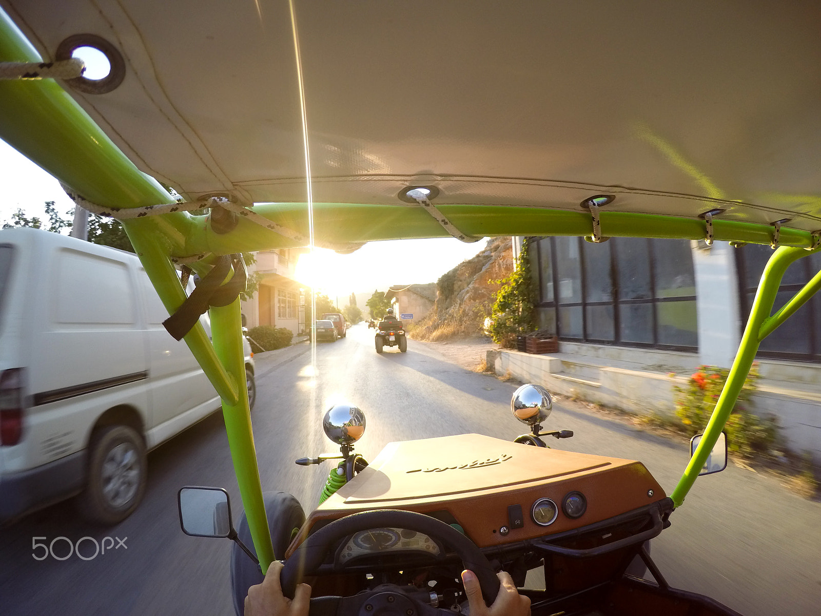 GoPro HERO4 Black sample photo. Beach buggy in sunset photography