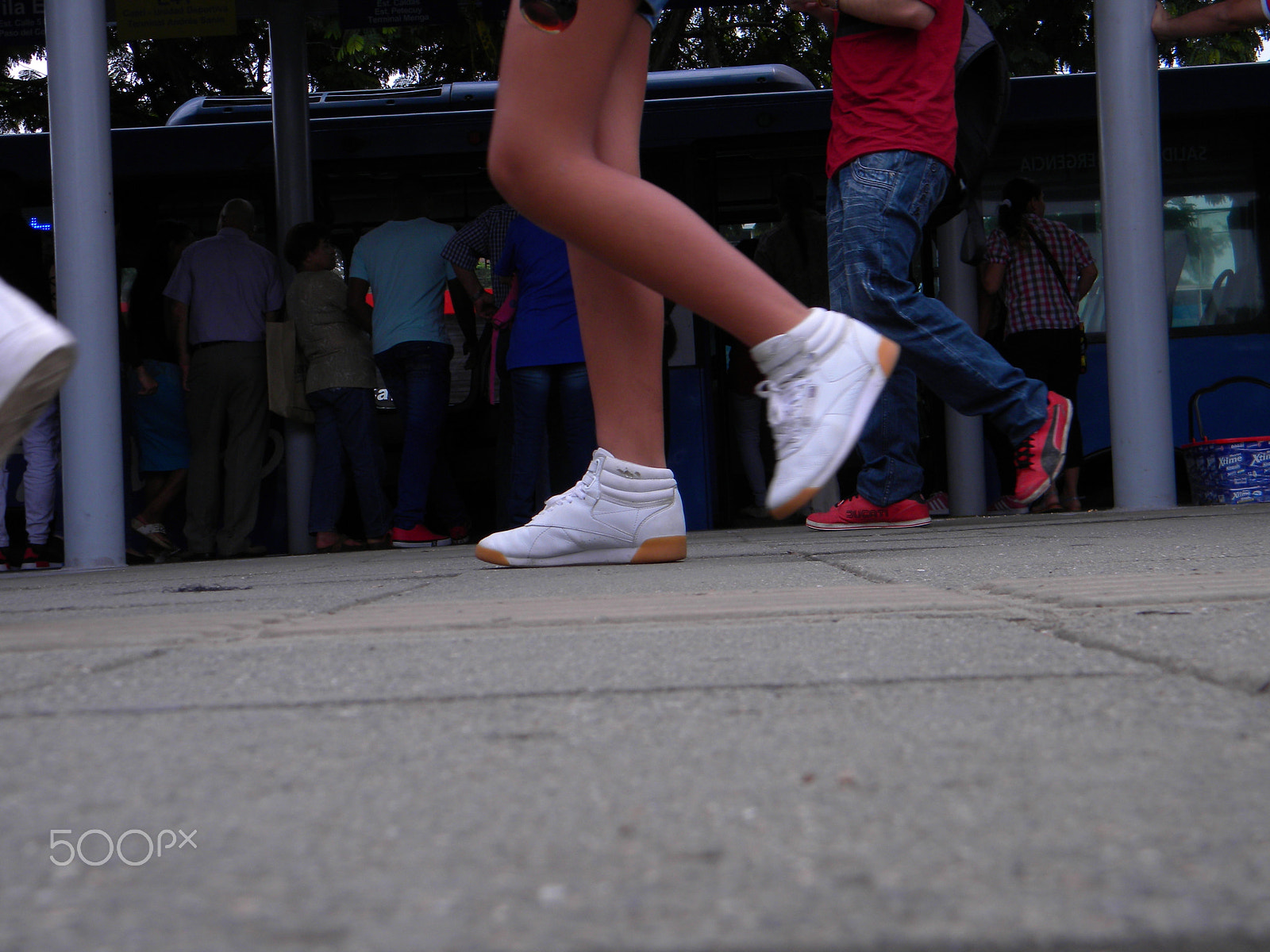 Nikon Coolpix L100 sample photo. Mass people photography