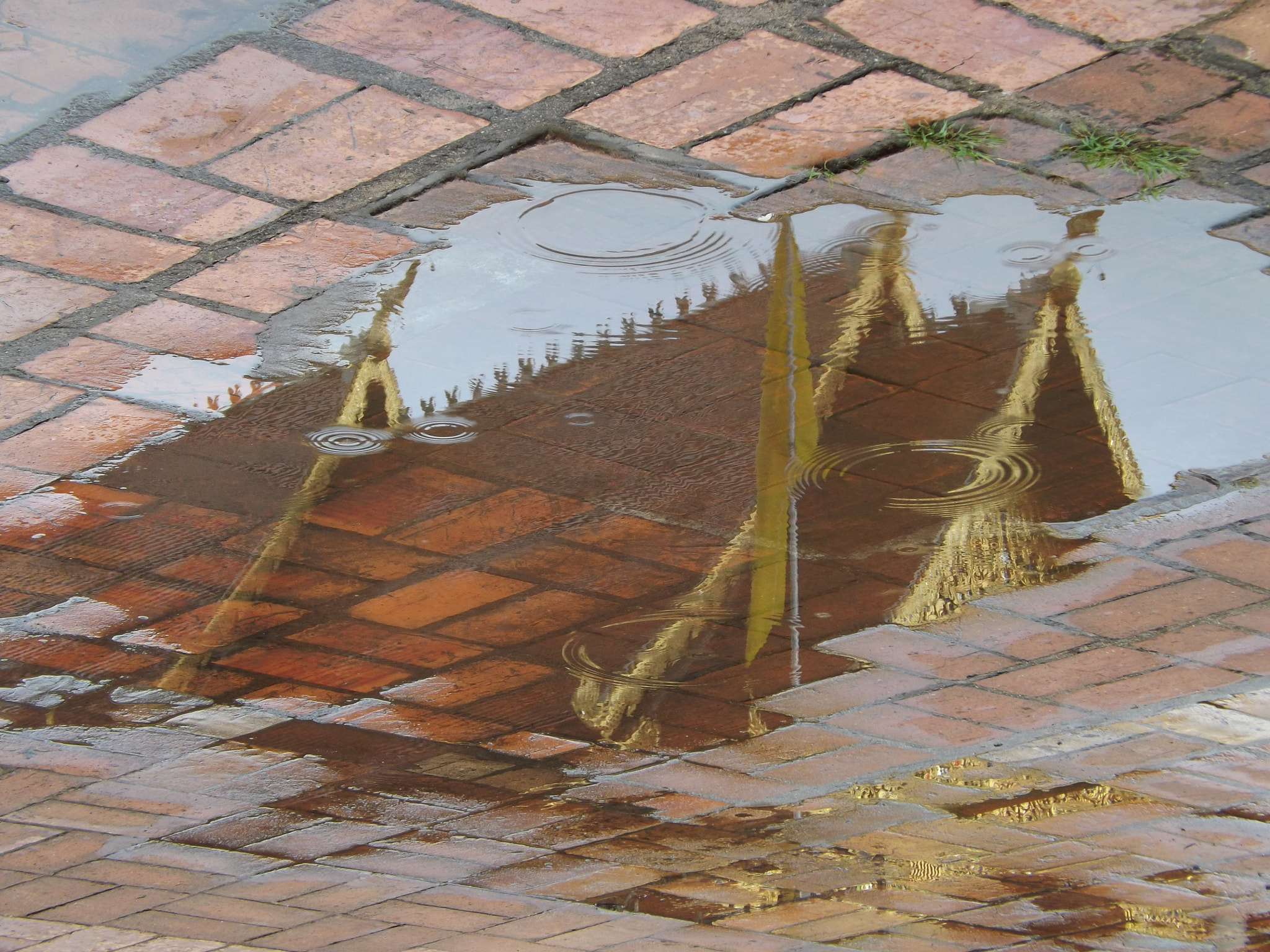 Fujifilm FinePix S4500 sample photo. My temple in a puddle photography