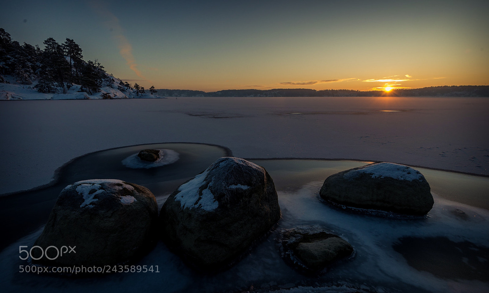 Nikon D800 sample photo. Winter sunset photography