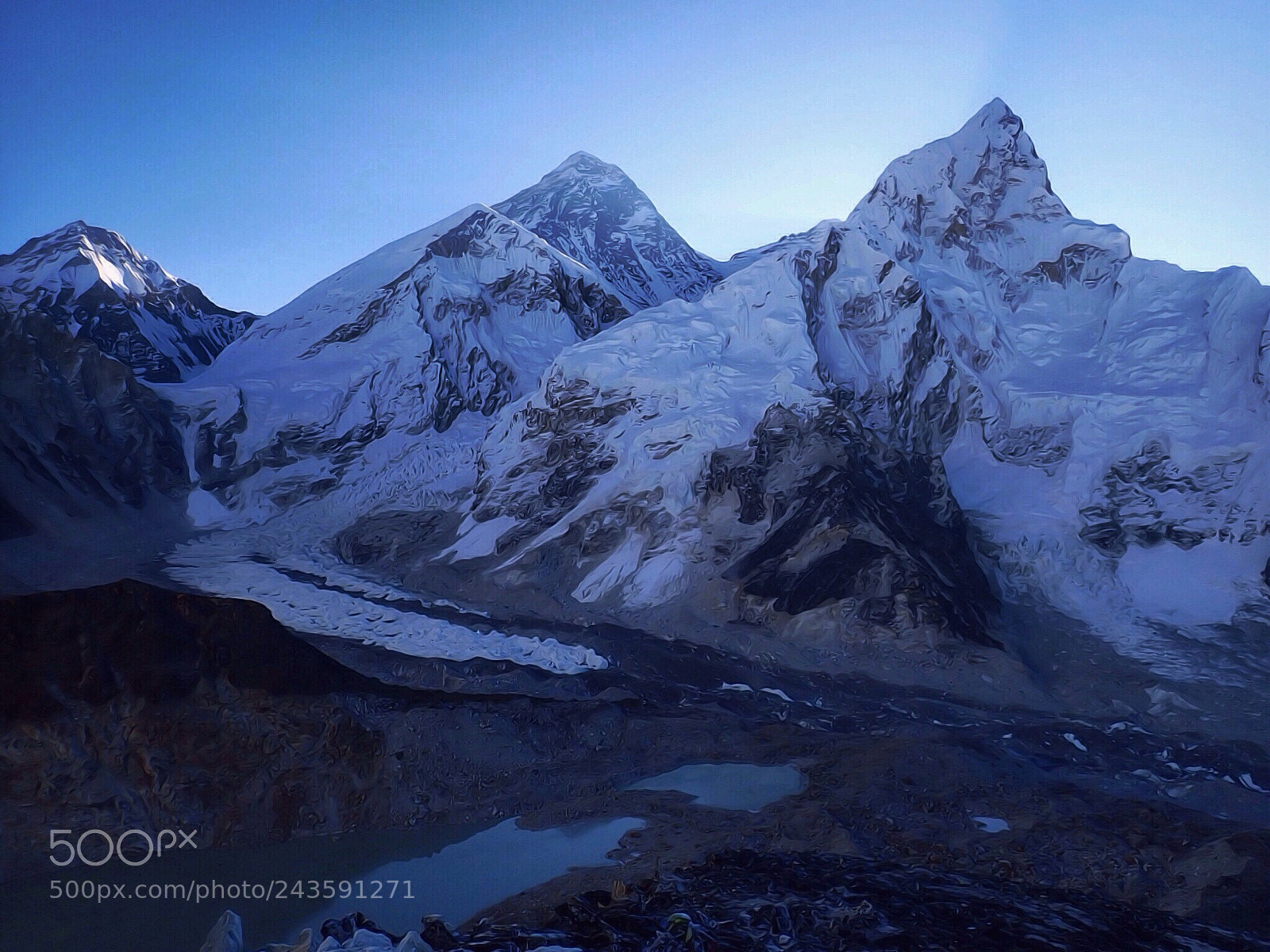 Olympus TG-5 sample photo. Everest sunrise photography