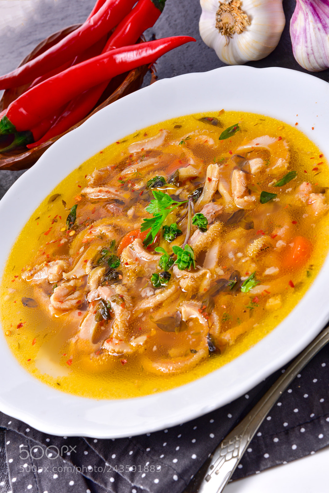 Nikon D810 sample photo. Tasty polish flaczki photography