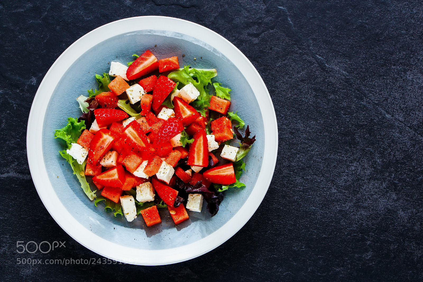 Canon EOS 700D (EOS Rebel T5i / EOS Kiss X7i) sample photo. Summer watermelon salad photography