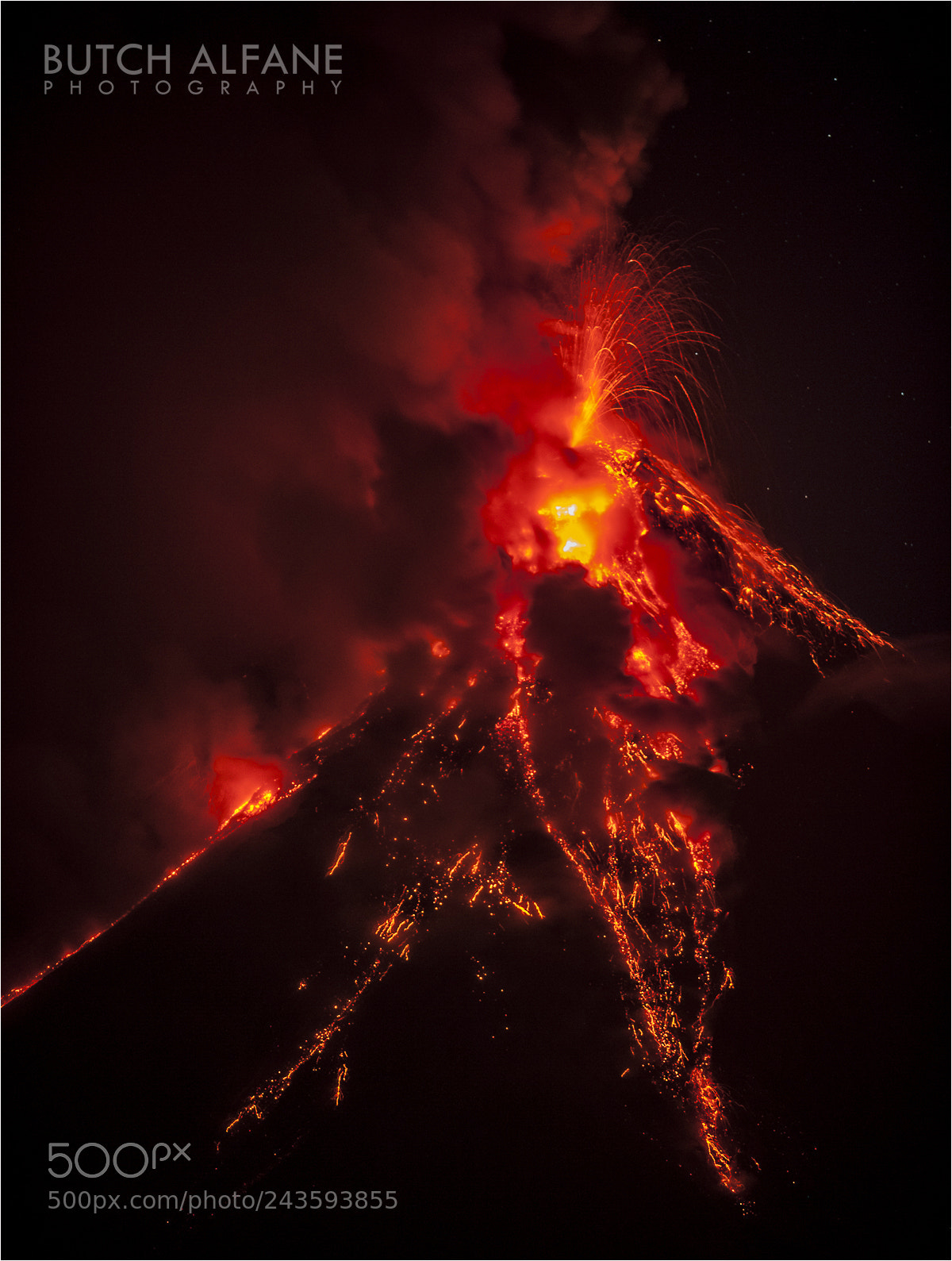 Nikon D700 sample photo. Pyroclastic flow from mayon photography