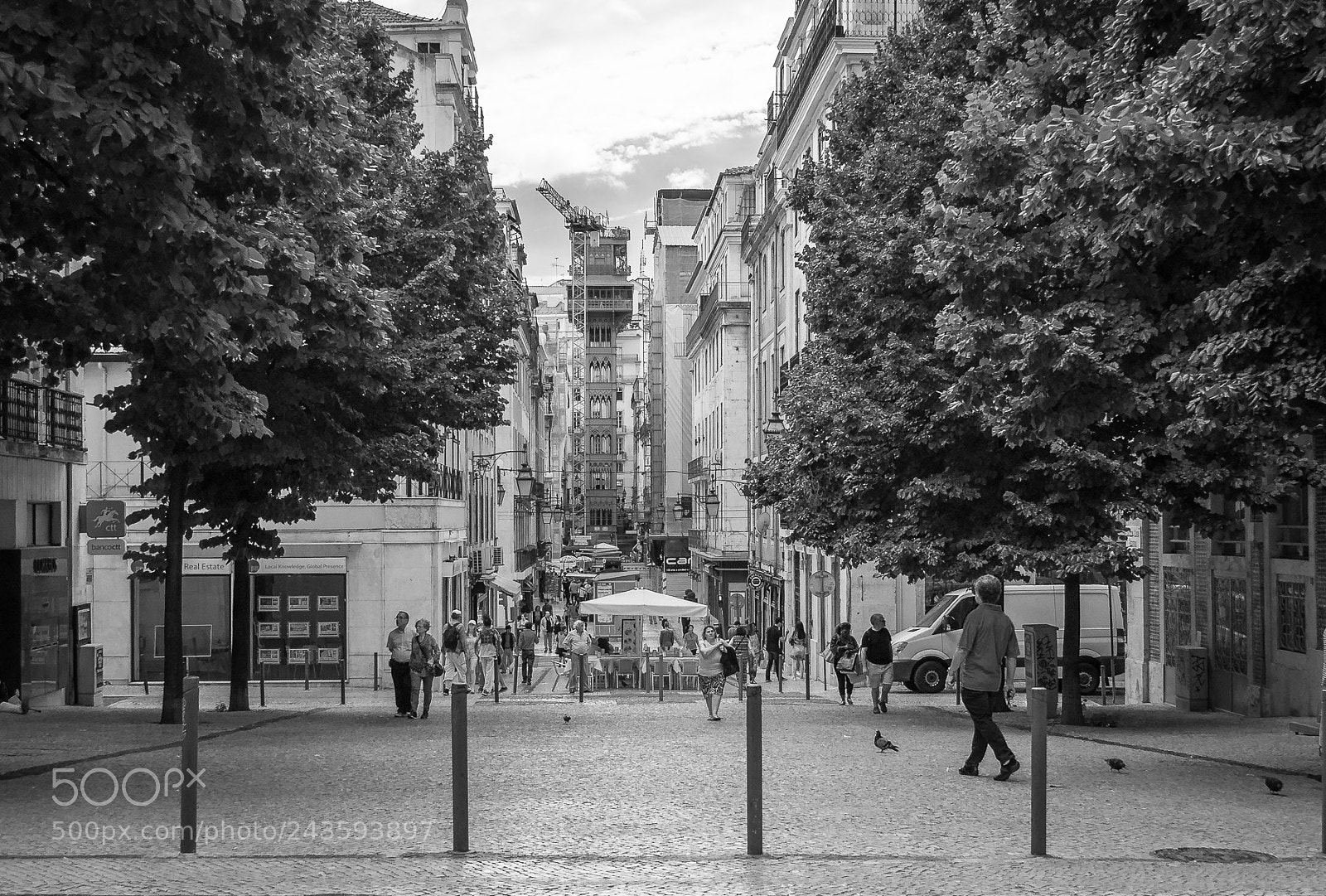 Nikon D90 sample photo. Santa justa lift photography