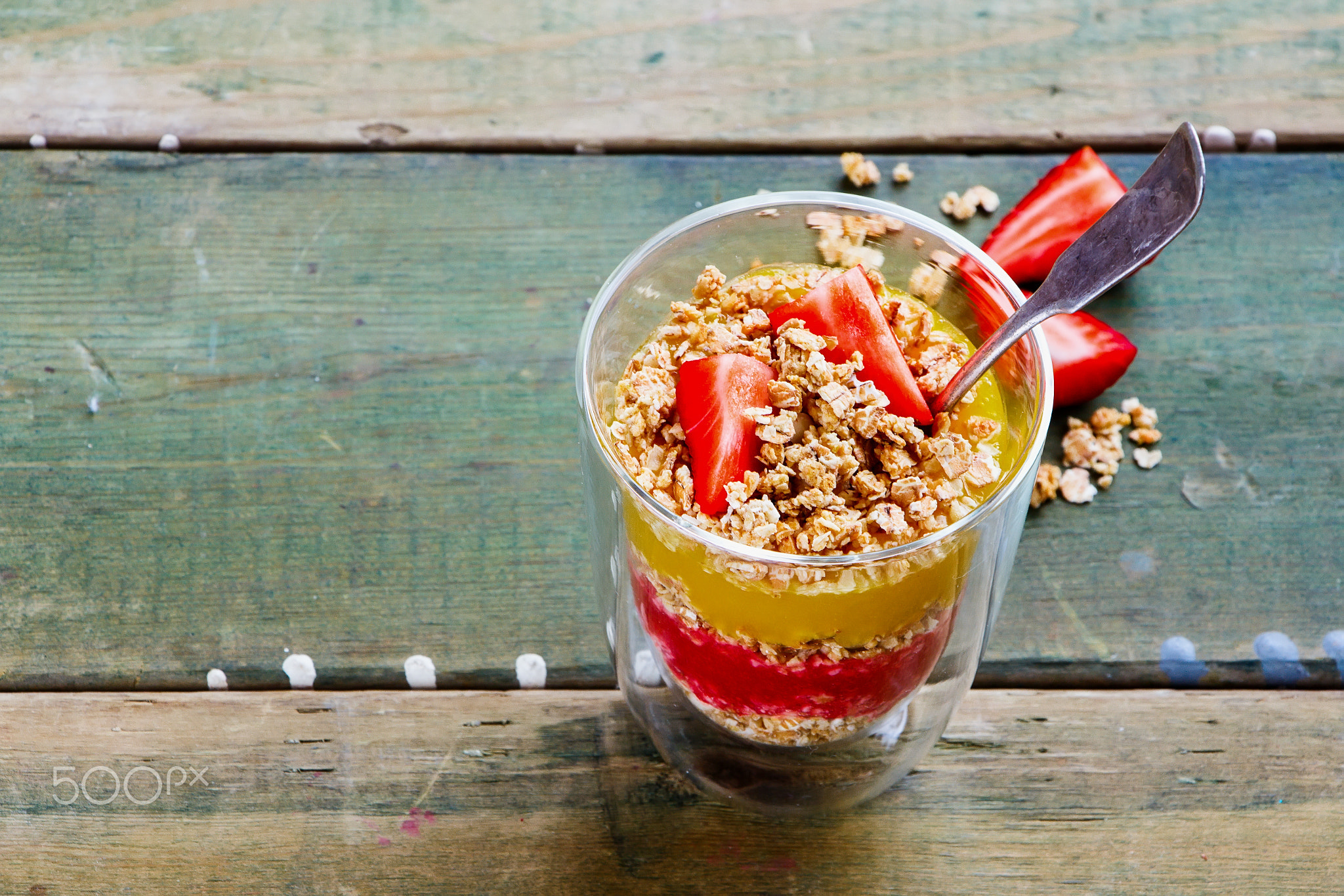 Vegan breakfast jar