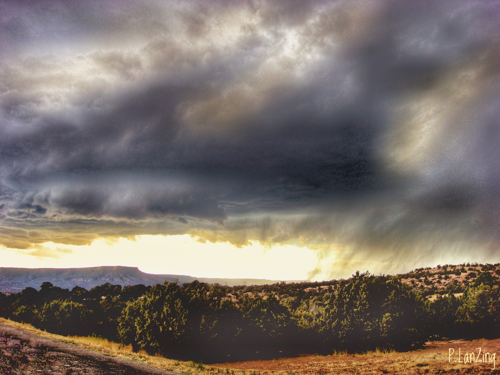 Sony DSC-T100 sample photo. Storm warning, las vegas, new mexico photography