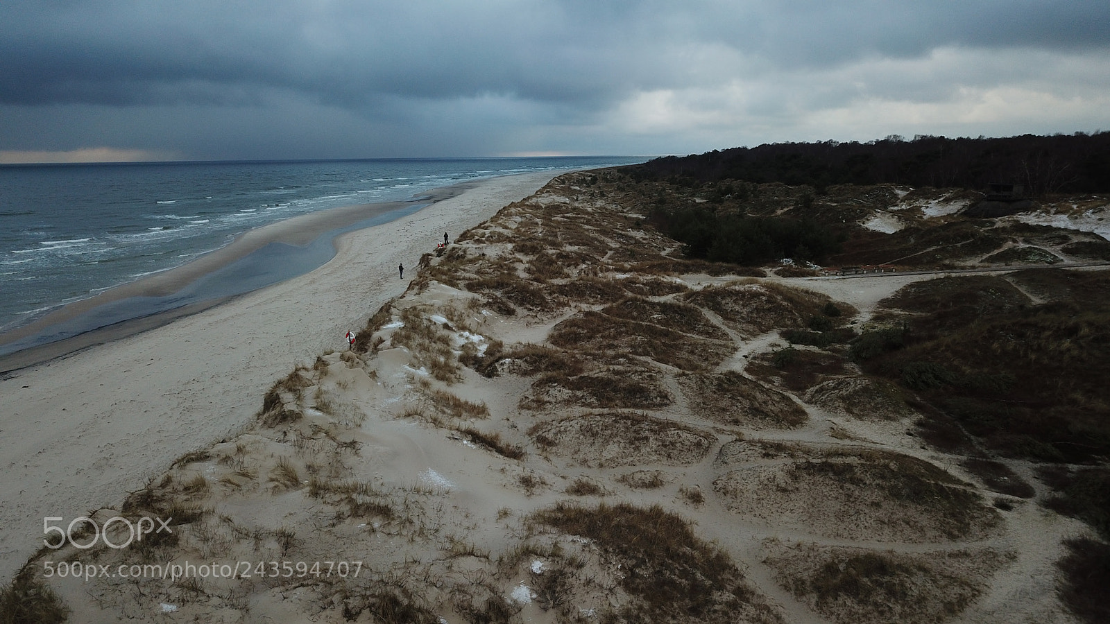 DJI FC220 sample photo. The cold beach photography