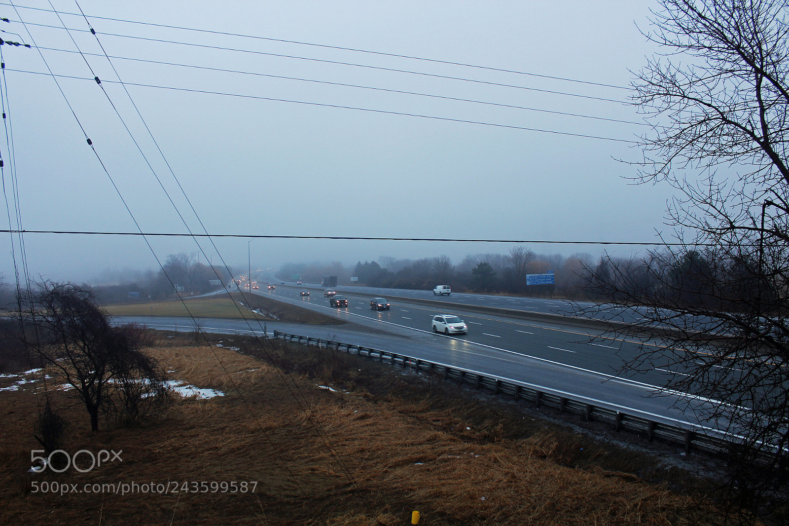 Canon EOS 1200D (EOS Rebel T5 / EOS Kiss X70 / EOS Hi) sample photo. Fog over highway 401 photography