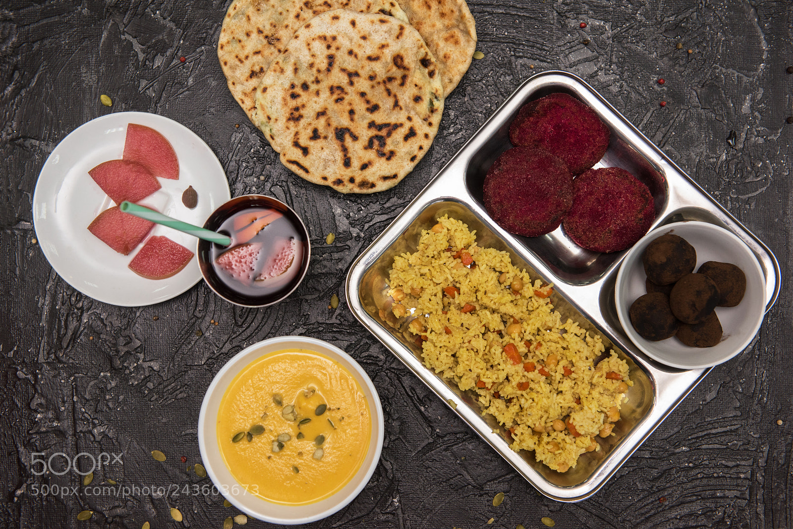 Nikon D810 sample photo. Vegetarian food set photography