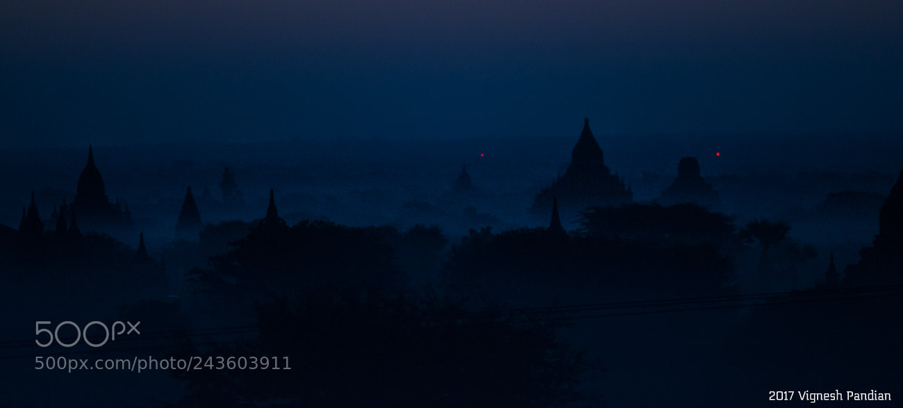 Nikon D800 sample photo. Pagodas in the darkness photography