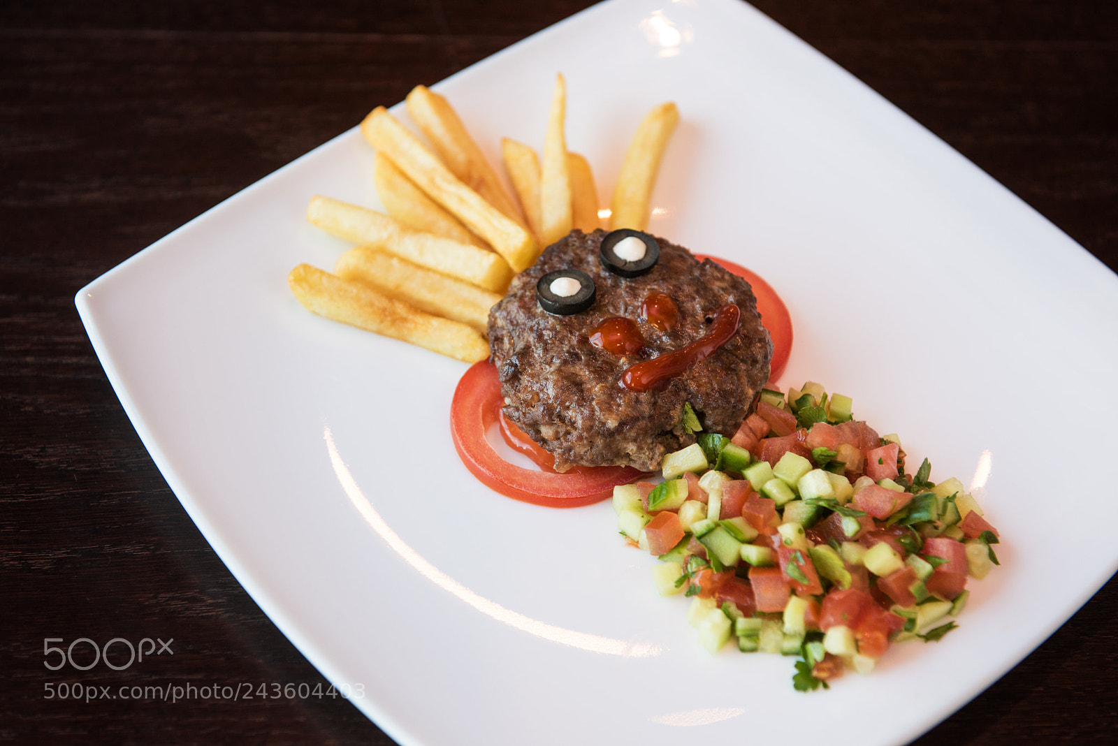 Nikon D810 sample photo. Funny meat cutlet face photography
