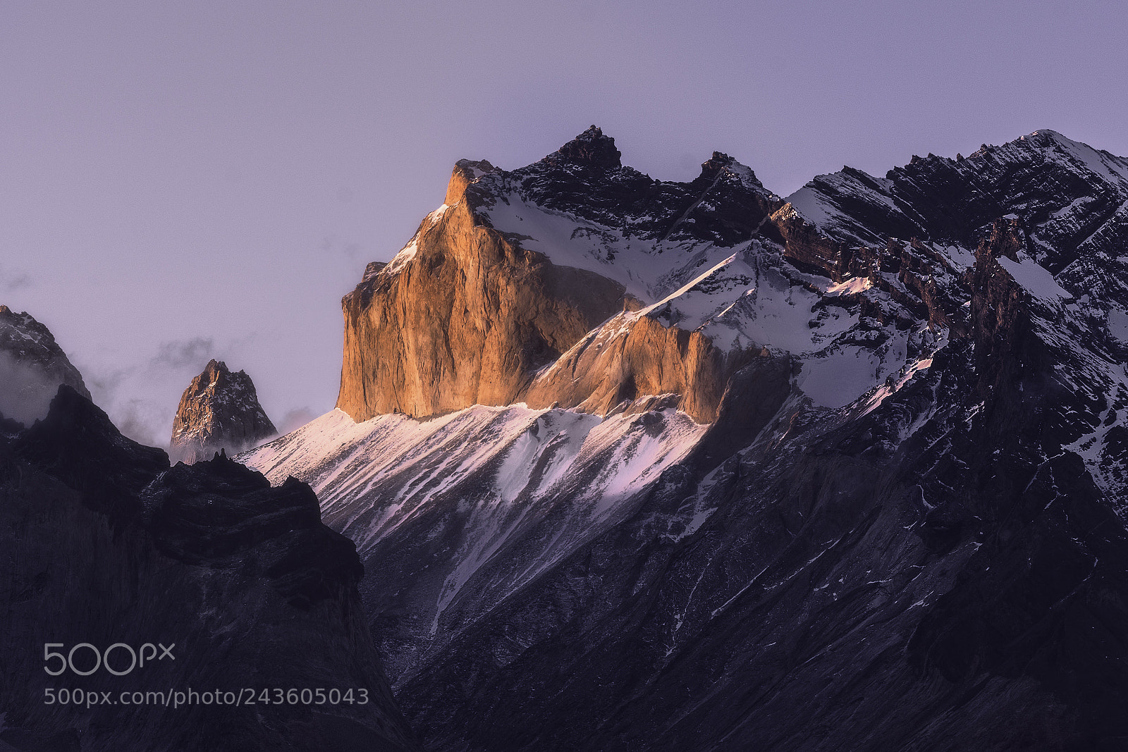 Sony a7R II sample photo. Glowing torres del paine photography