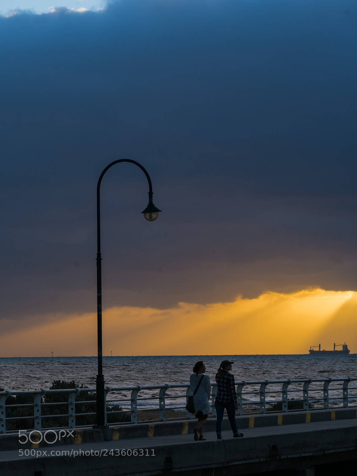 Sony a7R II sample photo. Sunset st.kilda pier photography