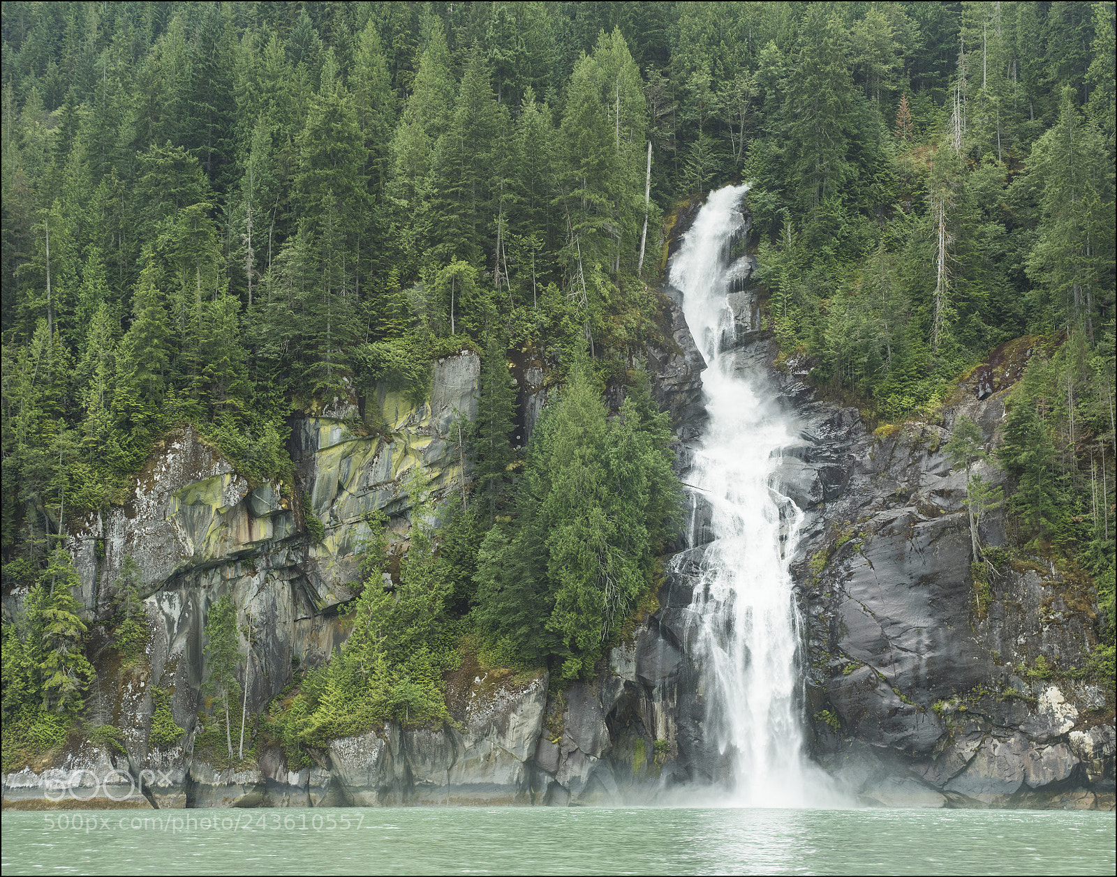 Nikon D810 sample photo. Toba inlet waterfall photography