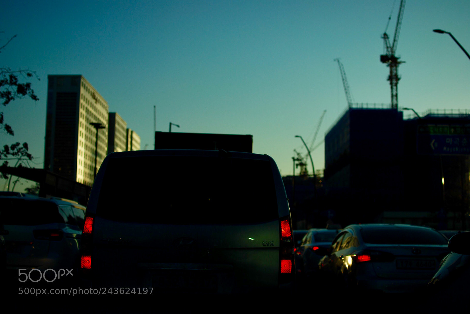 Nikon D80 sample photo. Traffic jam in seoul photography