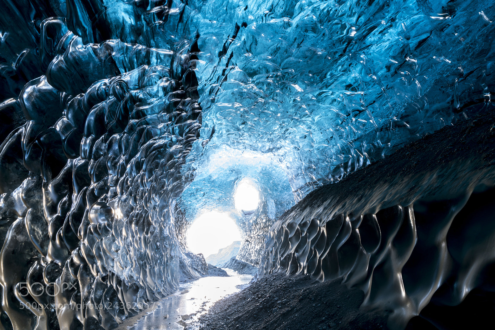 Sony a7R II sample photo. Blue ice cave photography