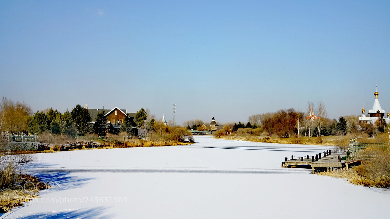 Sony a7R II sample photo. 冰雪河面 photography