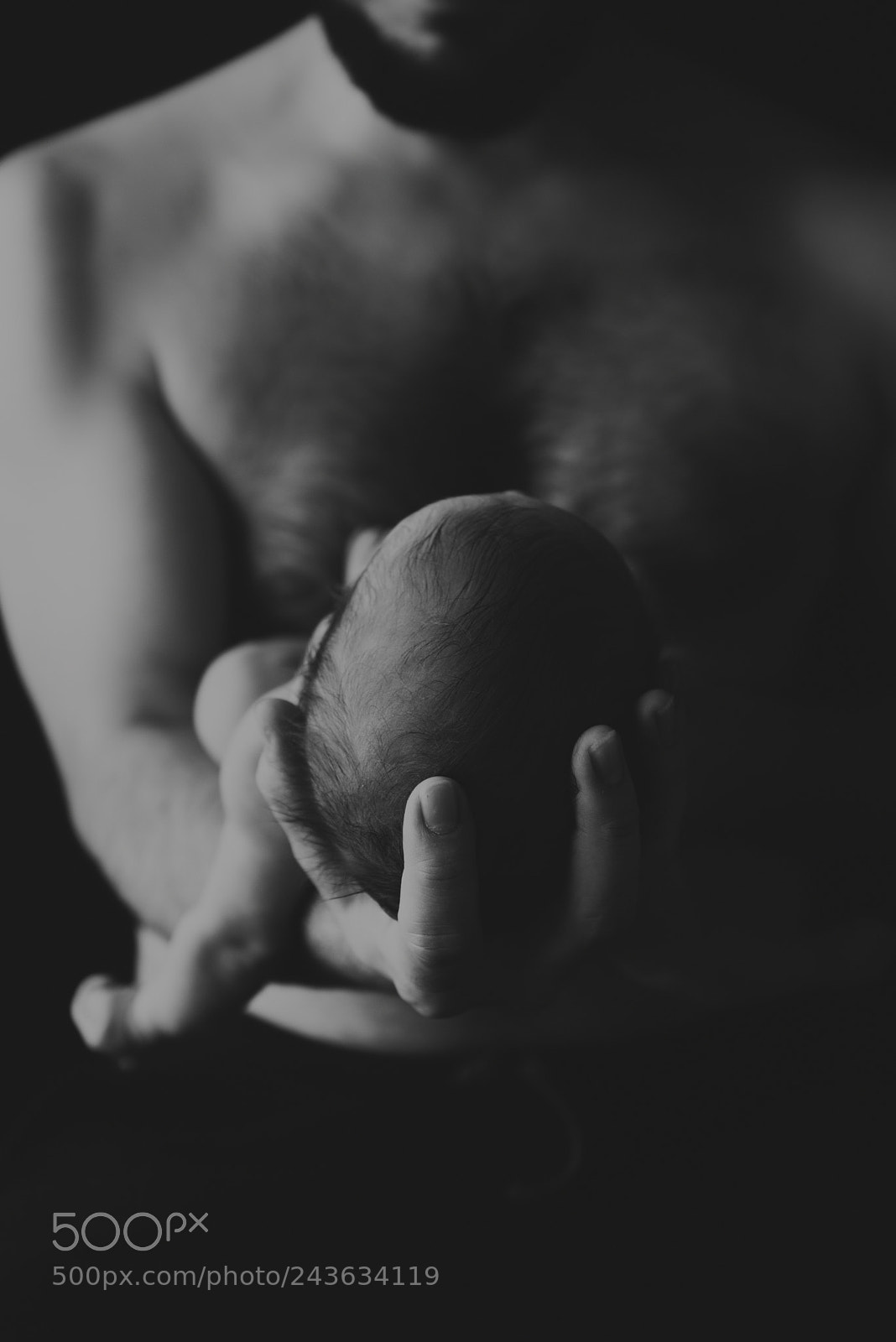 Nikon D800E sample photo. Father holding newborn baby photography