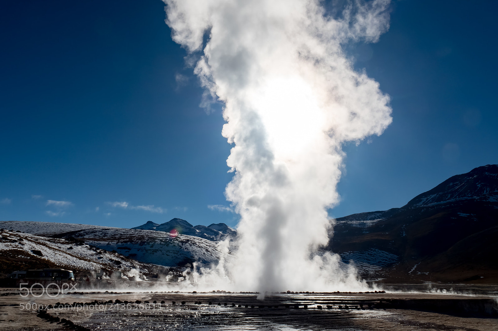 Olympus OM-D E-M5 II sample photo. Geysers in the morning photography