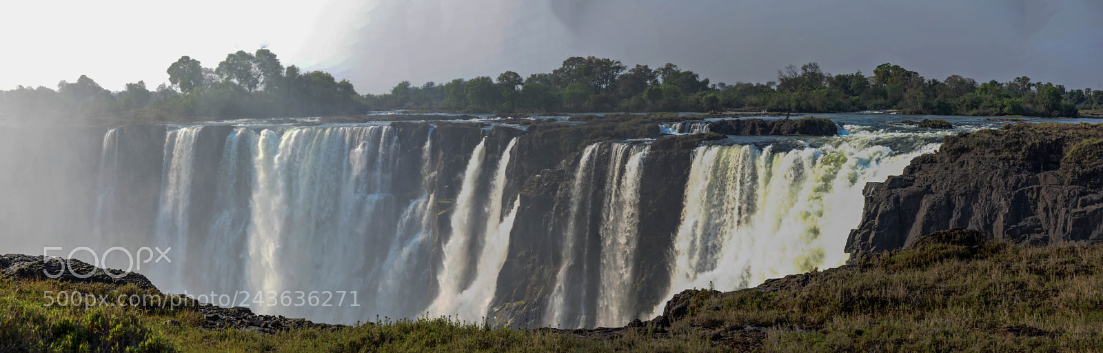 Nikon D610 sample photo. Victoria falls in panoramic photography