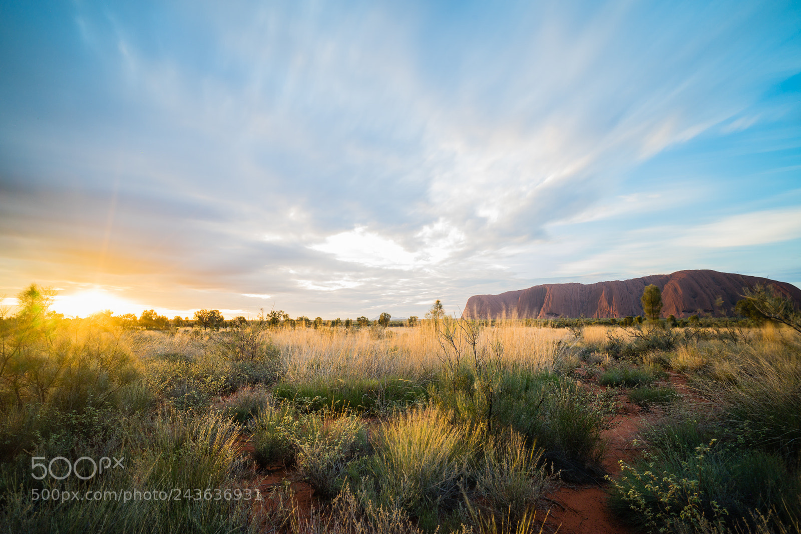 Sony a7 II sample photo. Ayers rock sunset photography