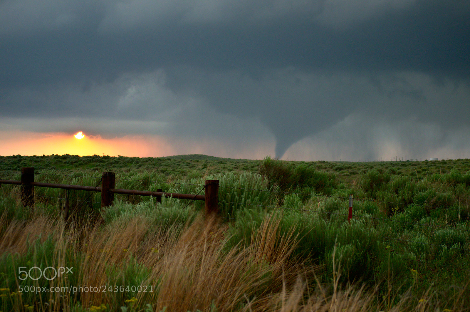 Nikon D3100 sample photo. Tornado at sunset photography