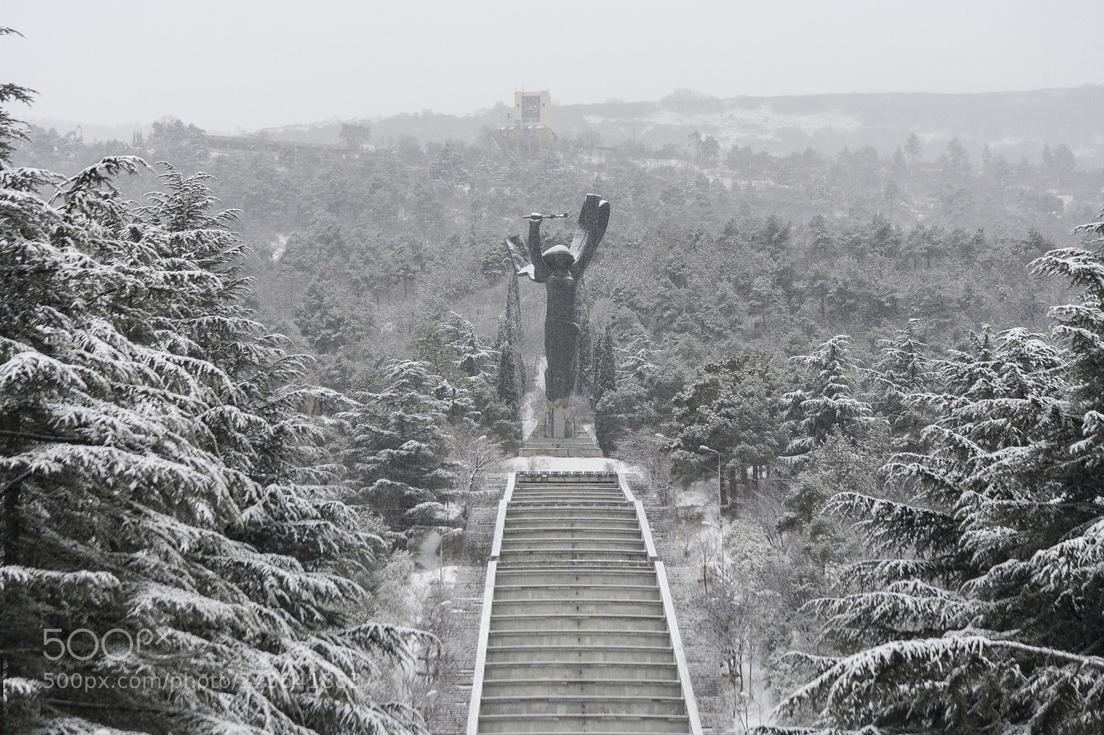 Canon EOS 5D sample photo. Winter in tbilisi photography