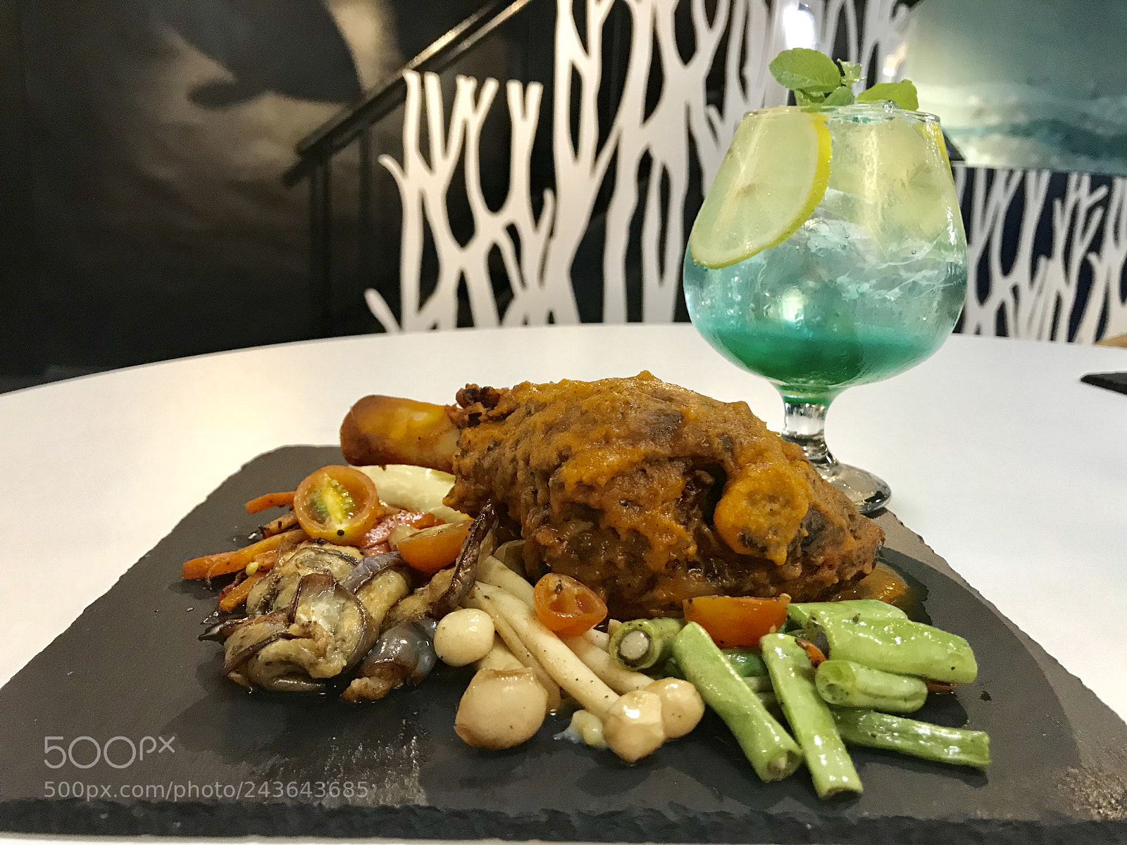 Apple iPhone 7 sample photo. Braised lamb shank photography