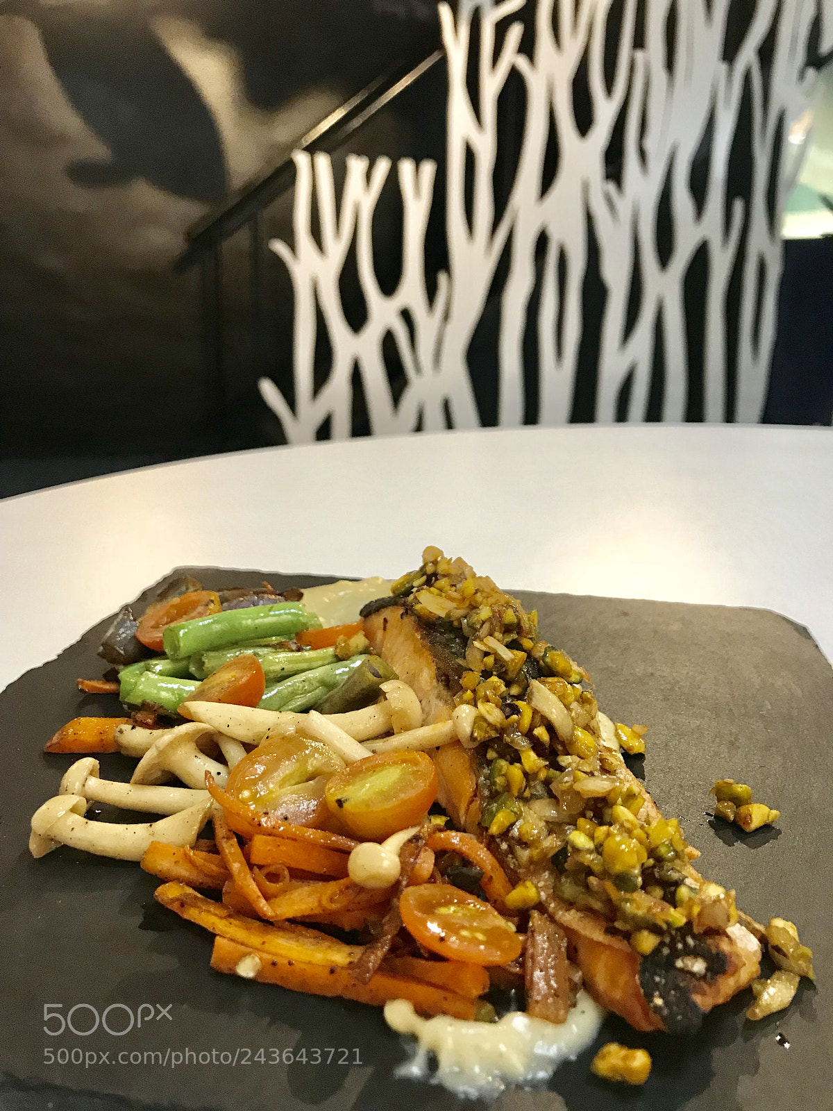 Apple iPhone 7 sample photo. Pan seared salmon photography