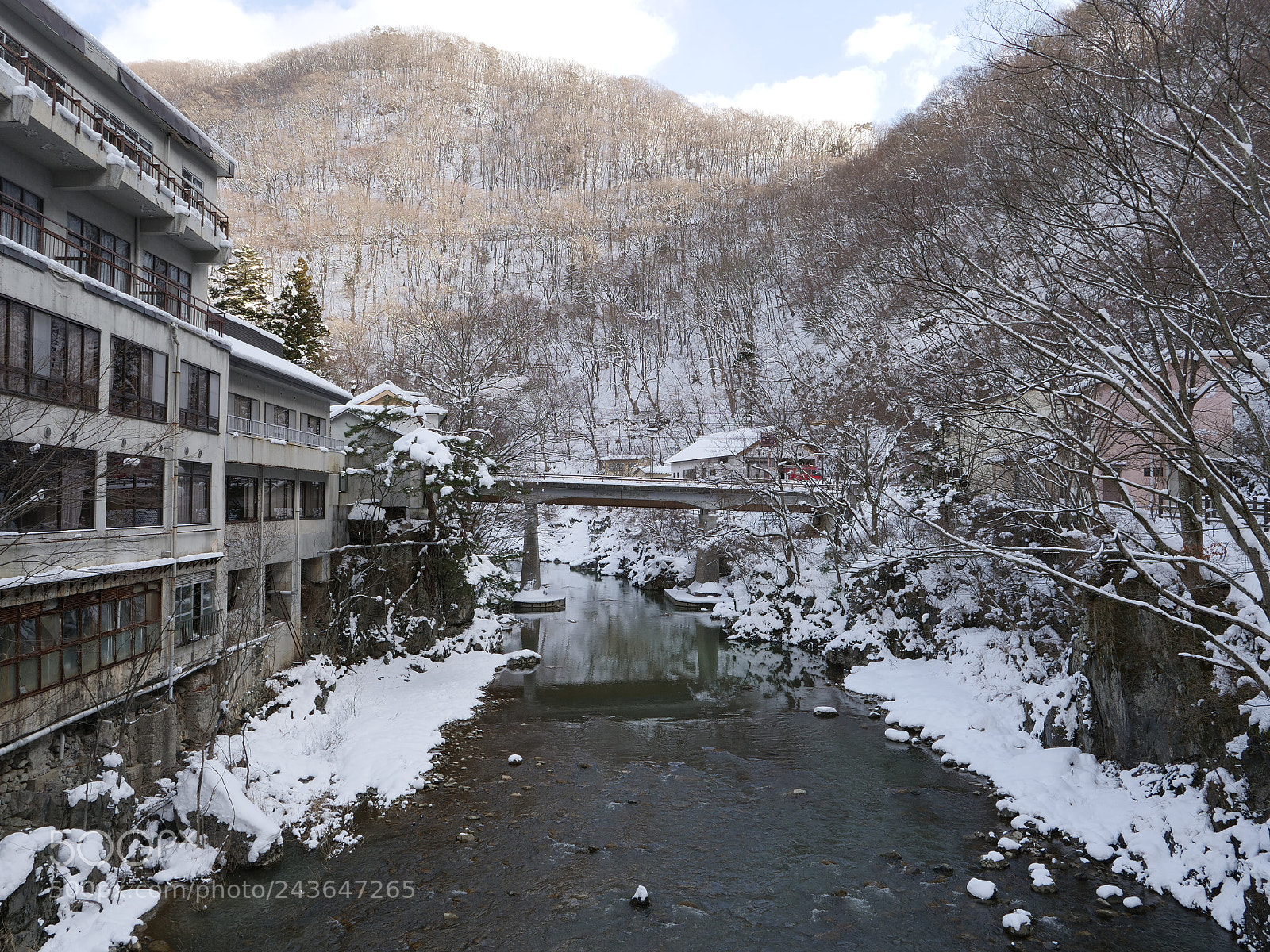 Panasonic Lumix DC-GH5 sample photo. Spa town with snow photography