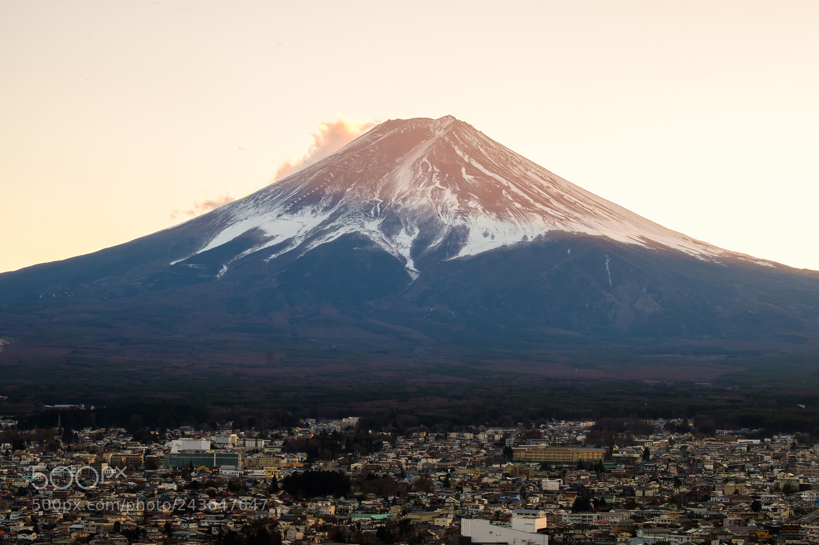 Fujifilm X-T2 sample photo. Sunset at mount fuji photography