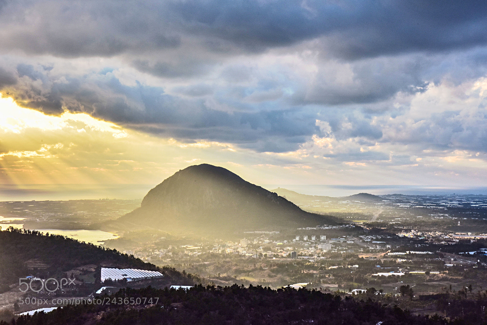 Nikon D810 sample photo. 산방산 일몰 photography