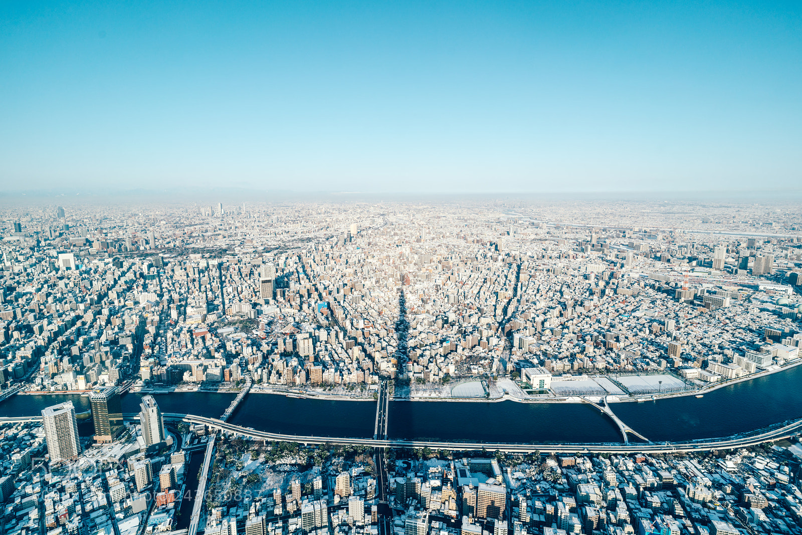 Sony a7R II sample photo. Snow covered tokyo. photography