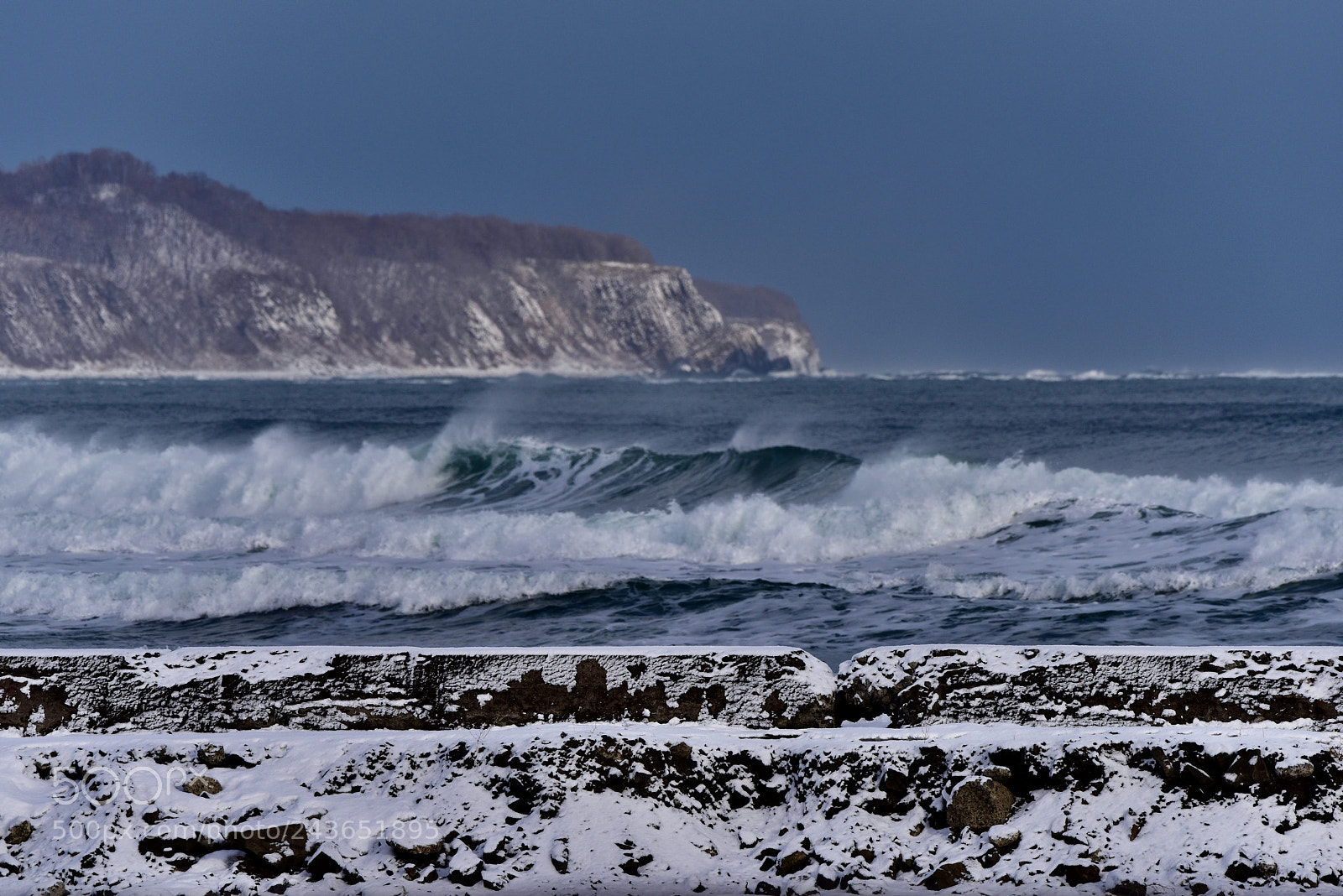 Nikon D810 sample photo. Snow and surf abashiri photography