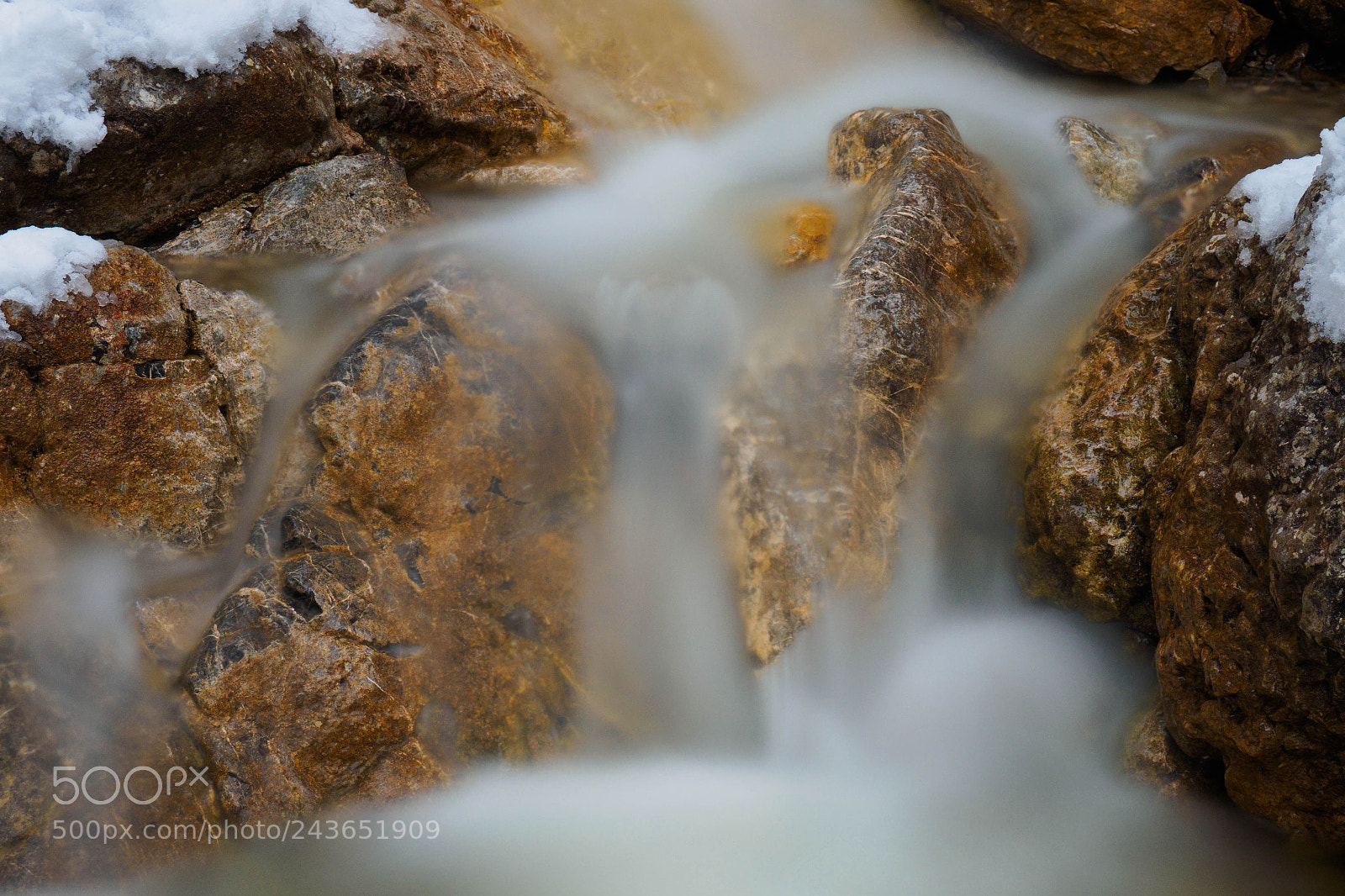 Olympus OM-D E-M5 II sample photo. Winter stream photography
