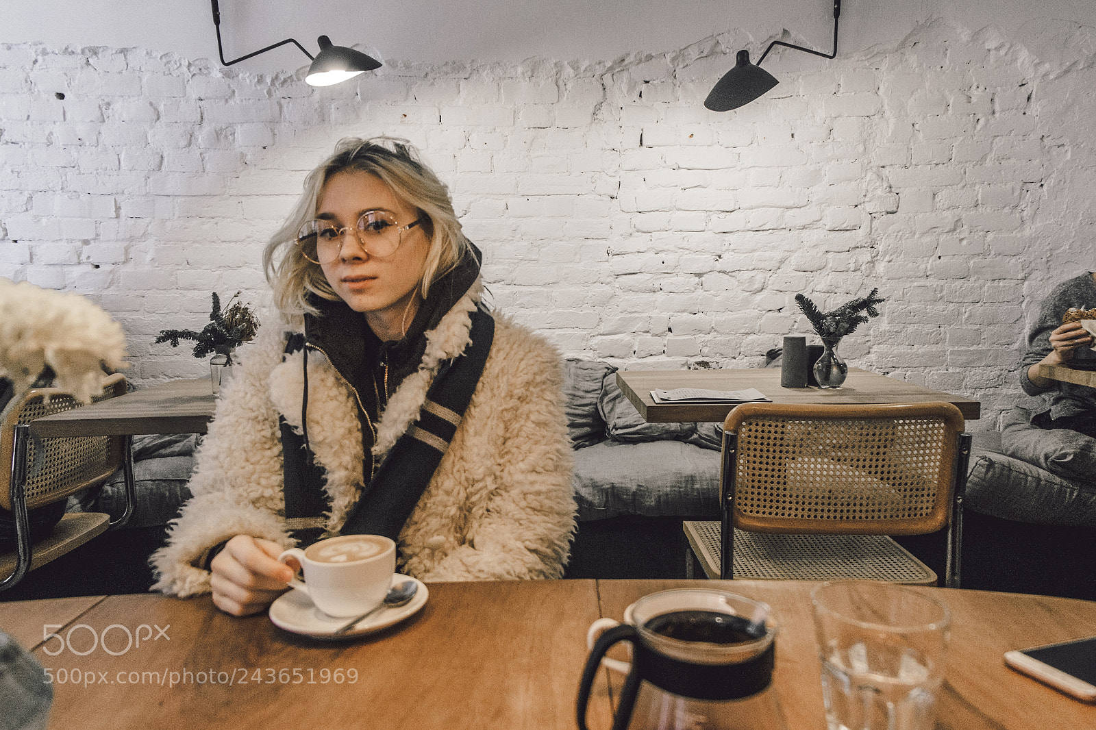 Fujifilm X-E1 sample photo. Kristina and coffee photography