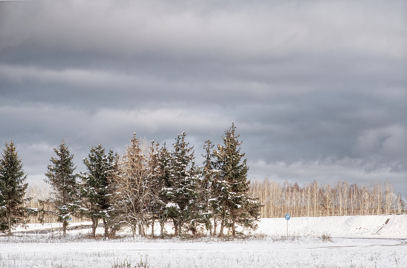 Sony a6500 sample photo. Snow in the village photography