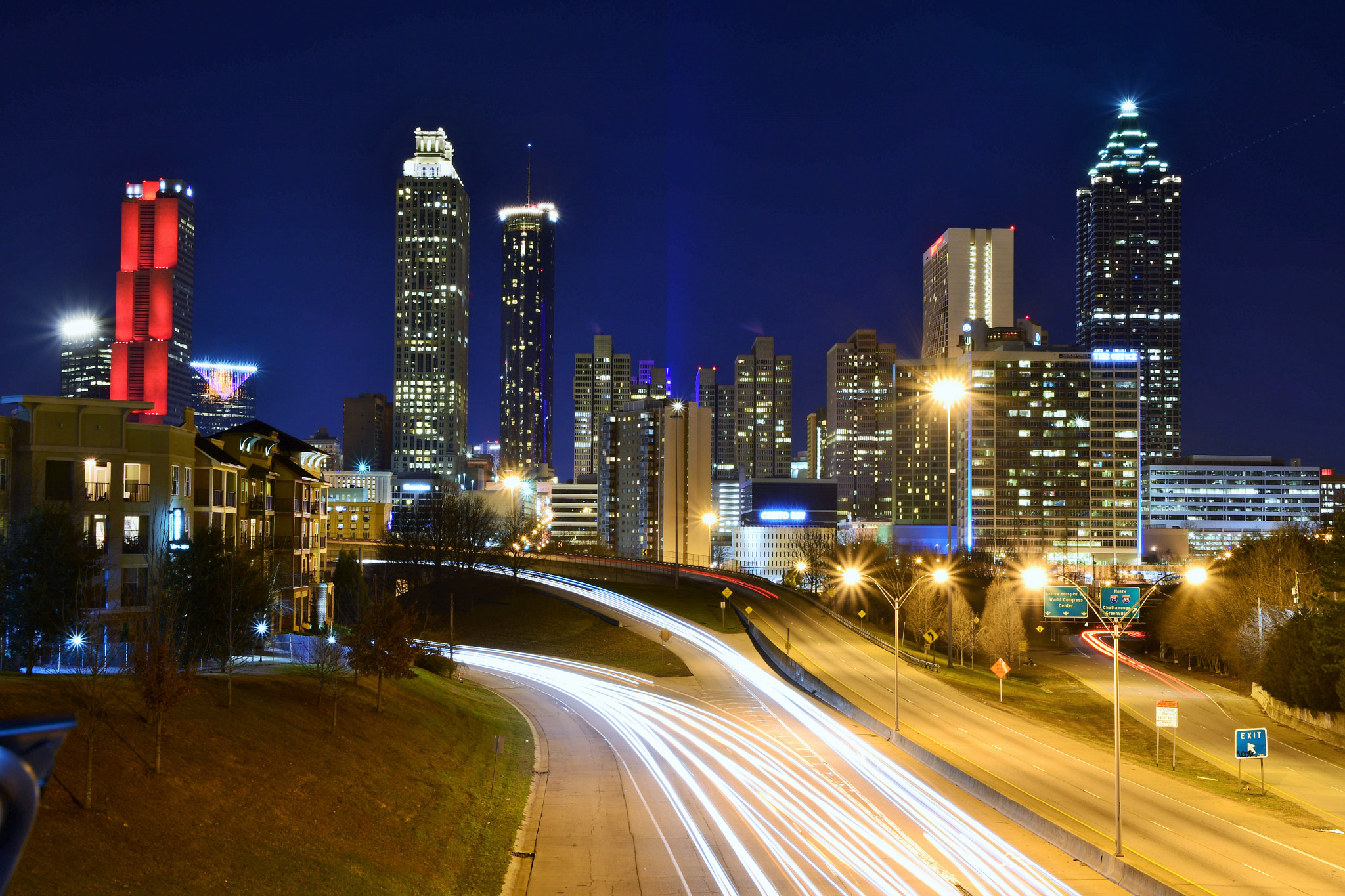 Sigma 17-50mm F2.8 EX DC OS HSM sample photo. Atlanta skyline photography