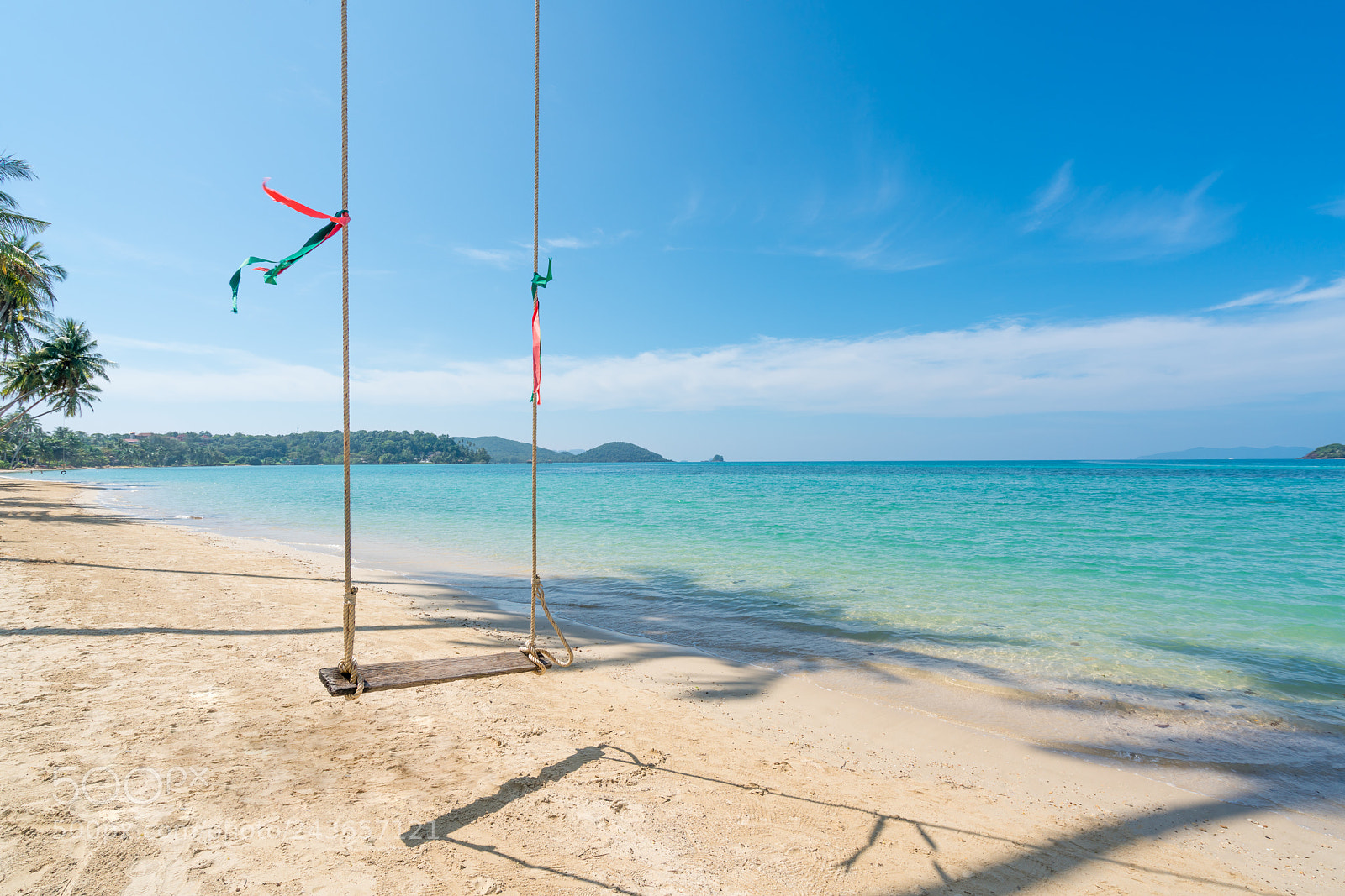 Sony a7R II sample photo. Swing hang from coconut photography
