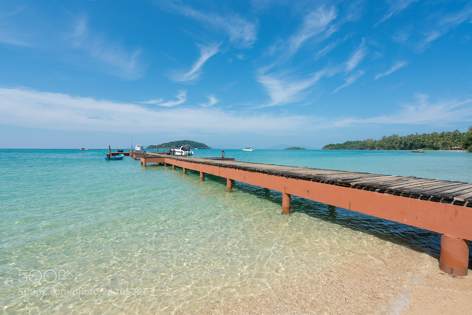 Sony a7R II sample photo. Wooden pier with boat photography