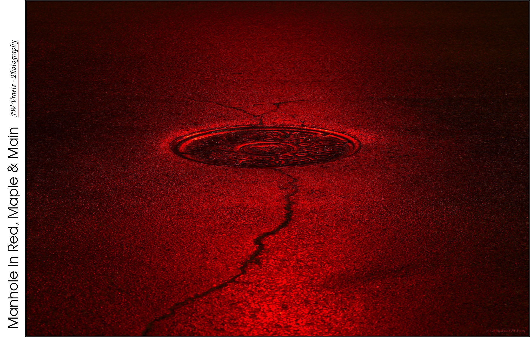 Nikon D7100 sample photo. Manhole in red, maple & main photography