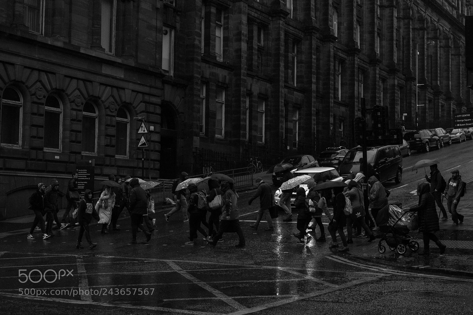 Fujifilm X-Pro2 sample photo. Crossing in the rain photography